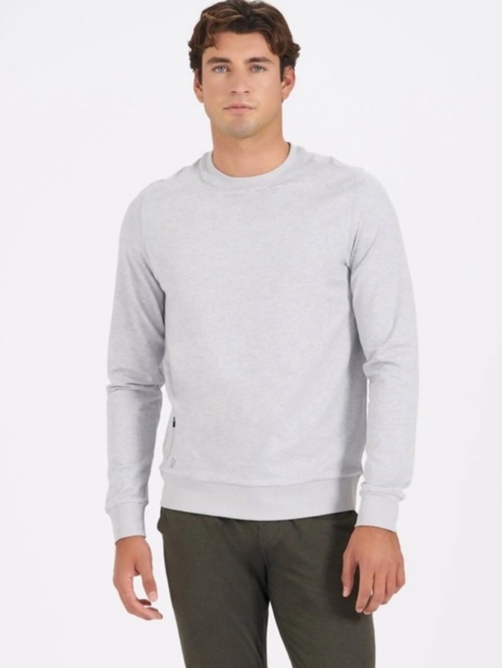 Vuori Ponte Performance Crew Zip Pocket Long Sleeve Activewear Sweatshirt Size L - Picture 3 of 15